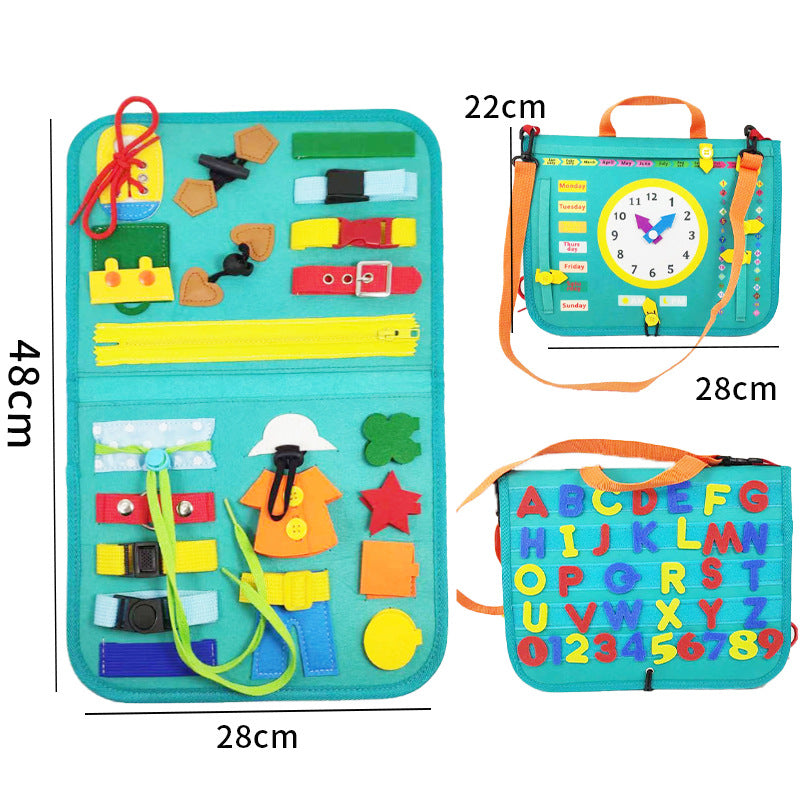 Montessori Sensory Busy Board for Toddlers | Fine Motor Skills Toy for Autism & ADHD