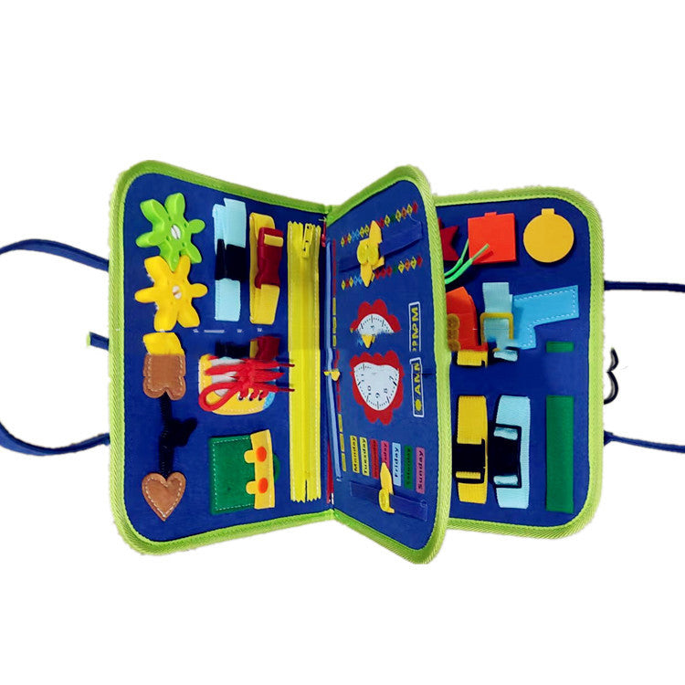 Montessori Sensory Busy Board for Toddlers | Fine Motor Skills Toy for Autism & ADHD