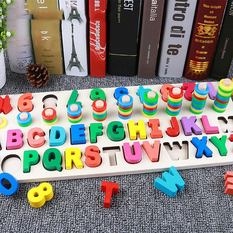 Montessori Alphabet & Number Puzzle for Kids
