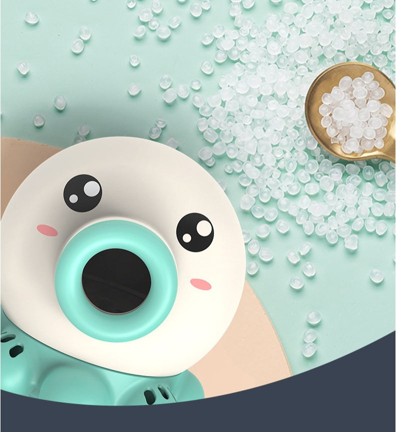 Bath water spray toy for toddlers designed for sensory bath play,  routines, and toddler water fun