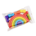 Rainbow Wooden Stacking Arches for Kids product photo for sensory-friendly play and parent-guided routines