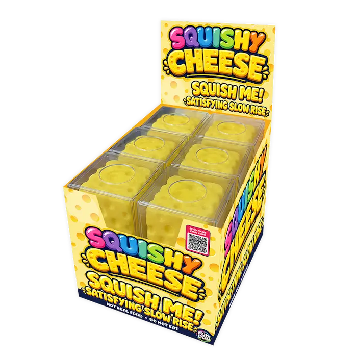 Fun Doh slow-rise cheese sensory squishy toy for kids – view 4