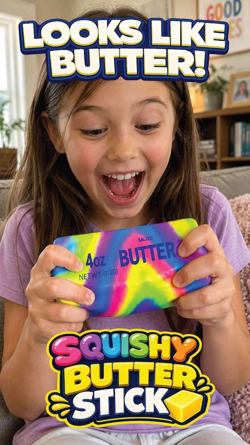 Fun Doh rainbow butter slow-rise squishy fidget toy for kids – view 5