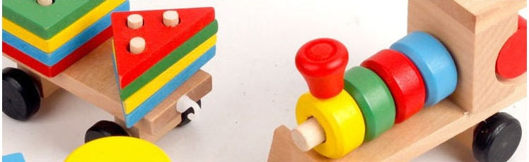 Wooden Montessori toy for sensory play and toddler learning