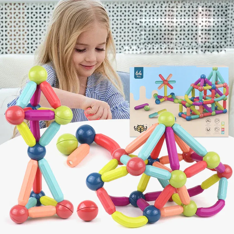 Magnetic STEM Building Toy Set for Kids