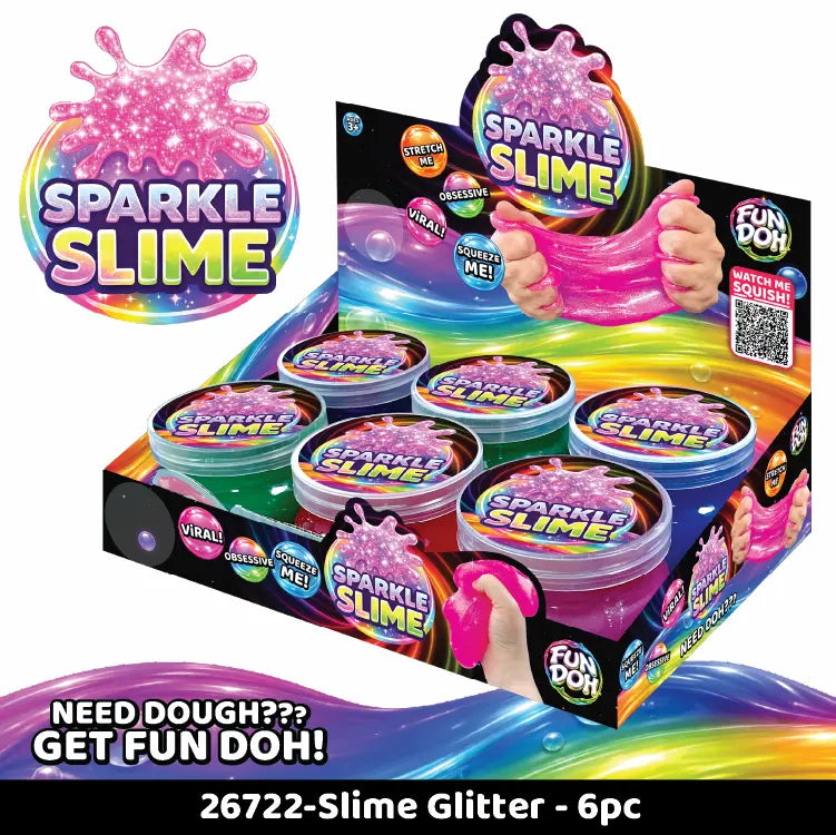 Fun Doh sparkle slime sensory fidget toy for kids – view 8