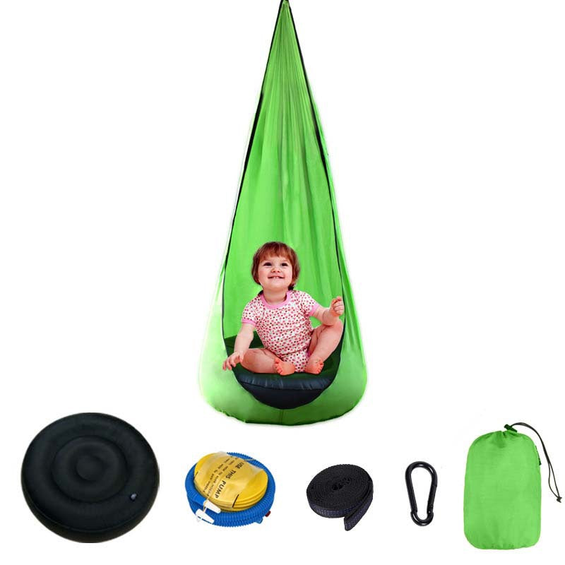 Portable Sensory Swing Hammock with Inflatable Seat Pad – view 4
