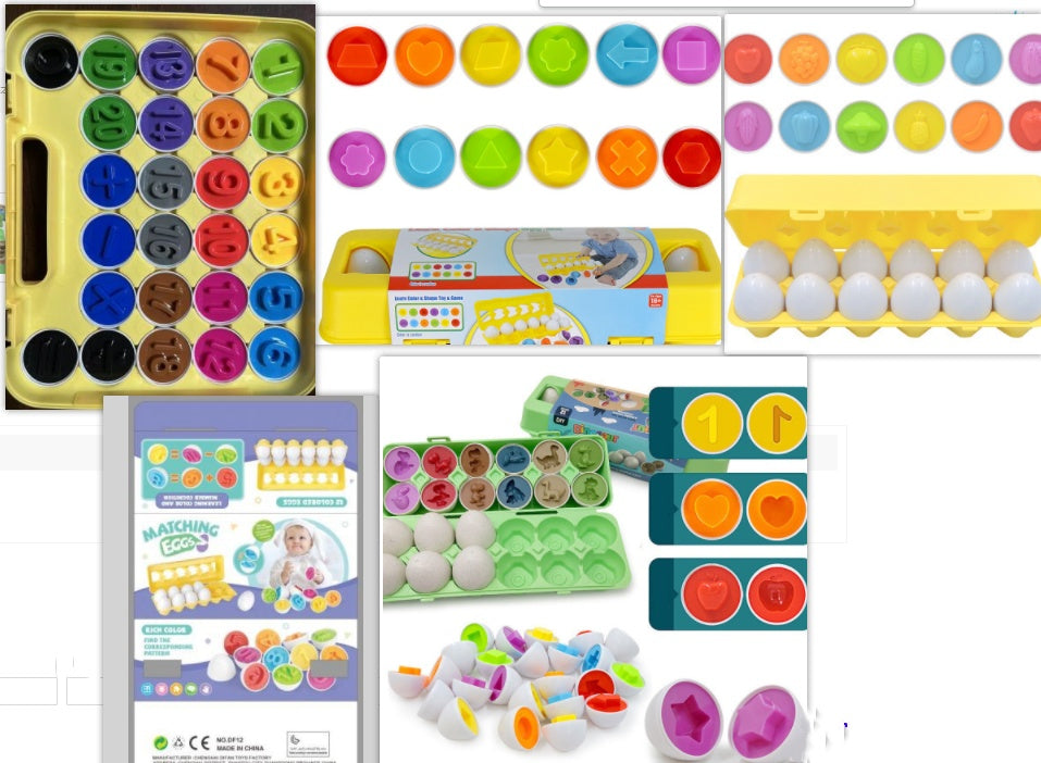 Montessori Matching Eggs Toy for Toddlers