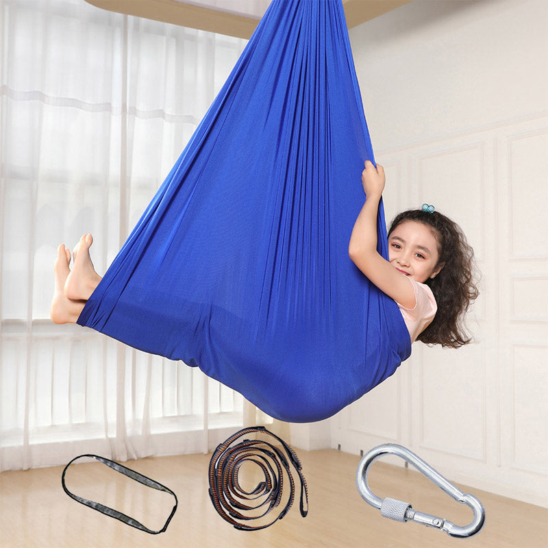 Sensory swing for kids designed for autism support, ADHD calming, sensory regulation, emotional comfort, relaxation, and sensory play indoors or outdoors