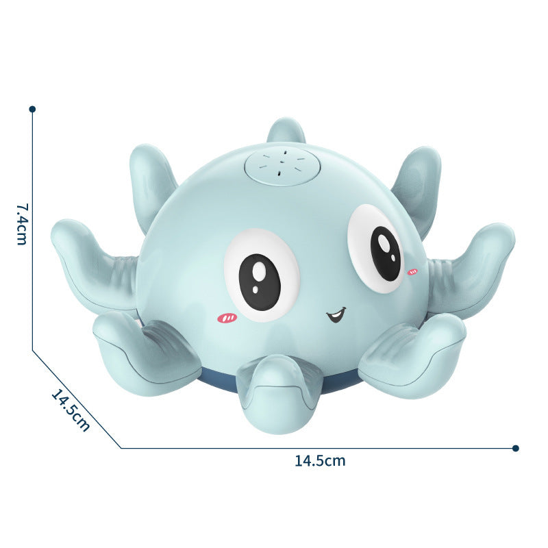 Calming sensory bath toy with automatic water spray designed for sensory play, stress-free bath time, and relaxing bedtime routines for kids
