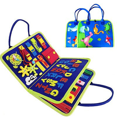 Montessori Sensory Busy Board for Toddlers | Fine Motor Skills Toy for Autism & ADHD