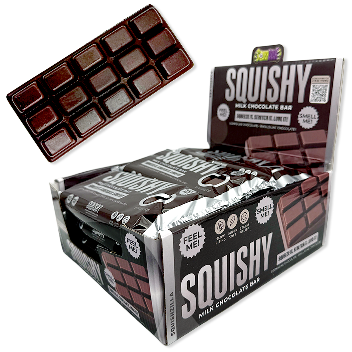 Fun Doh slow-rise scented squishy chocolate bar fidget toy – view 3