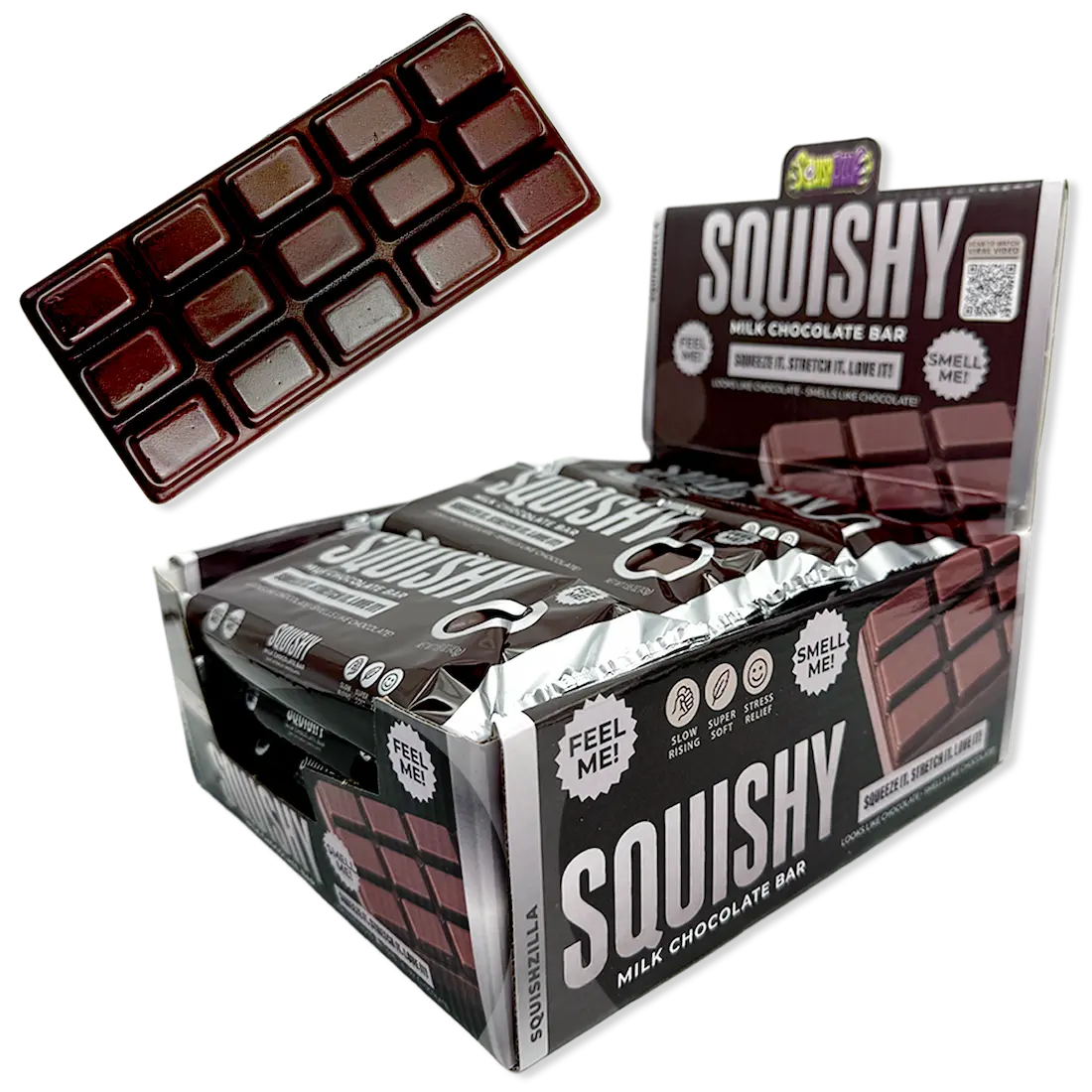 Fun Doh slow-rise scented chocolate bar squishy fidget toy for kids – view 5