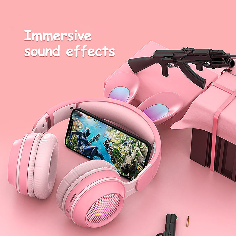 Wireless rabbit ear sensory headphones for kids 