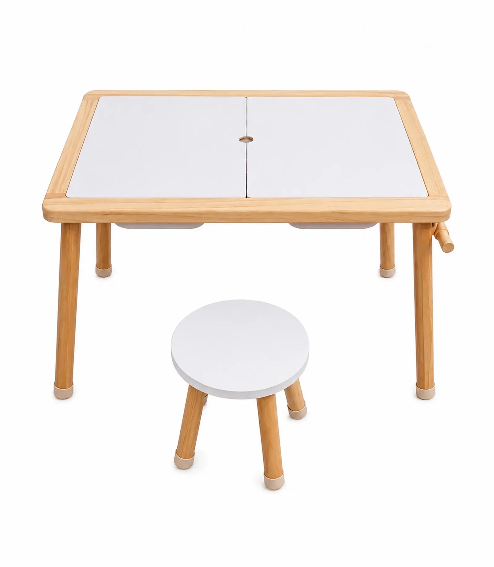 Wooden Kids Activity Table & Chair Set with Sensory Bins – view 3