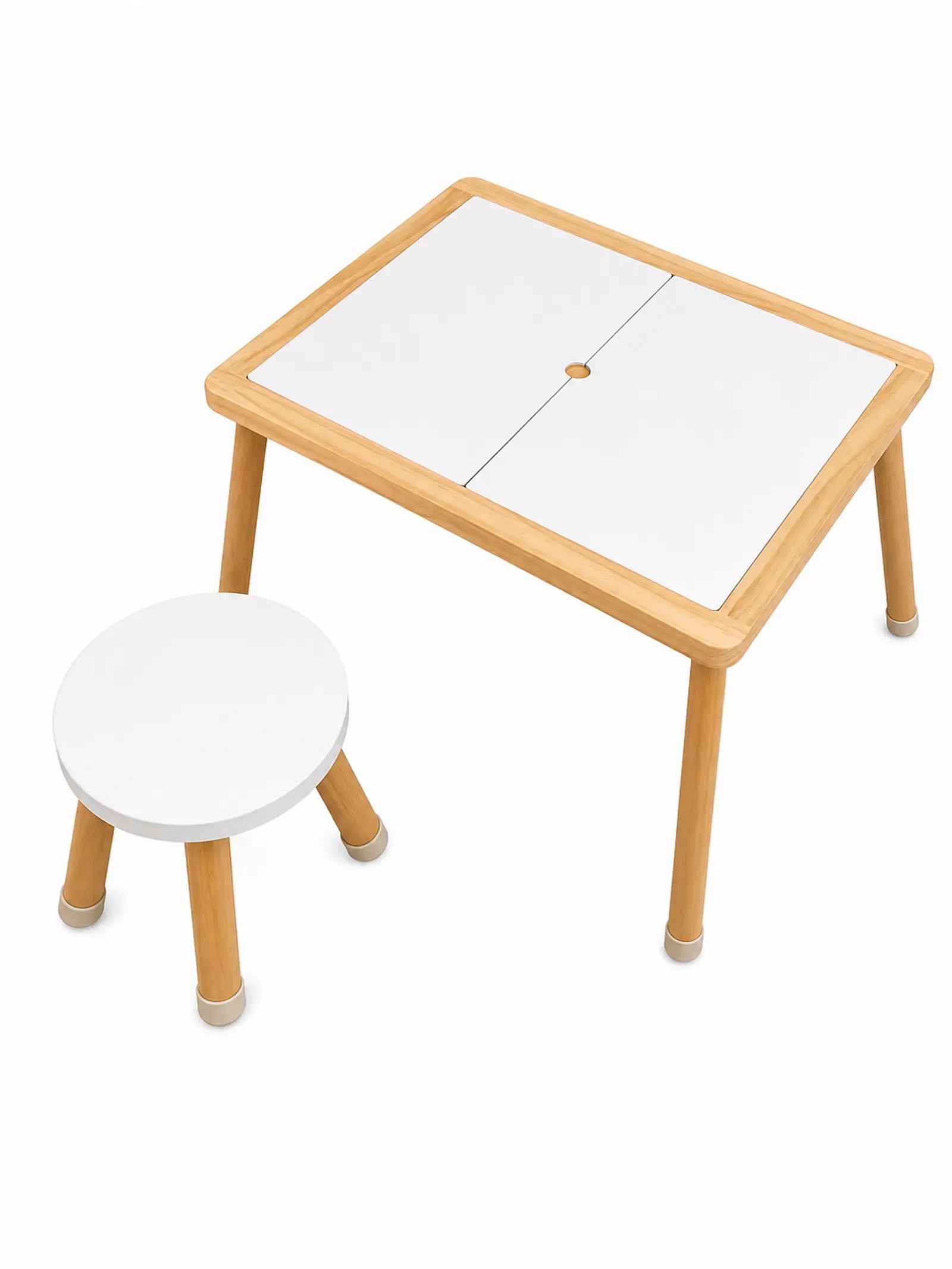 Wooden Kids Activity Table & Chair Set with Sensory Bins – view 2