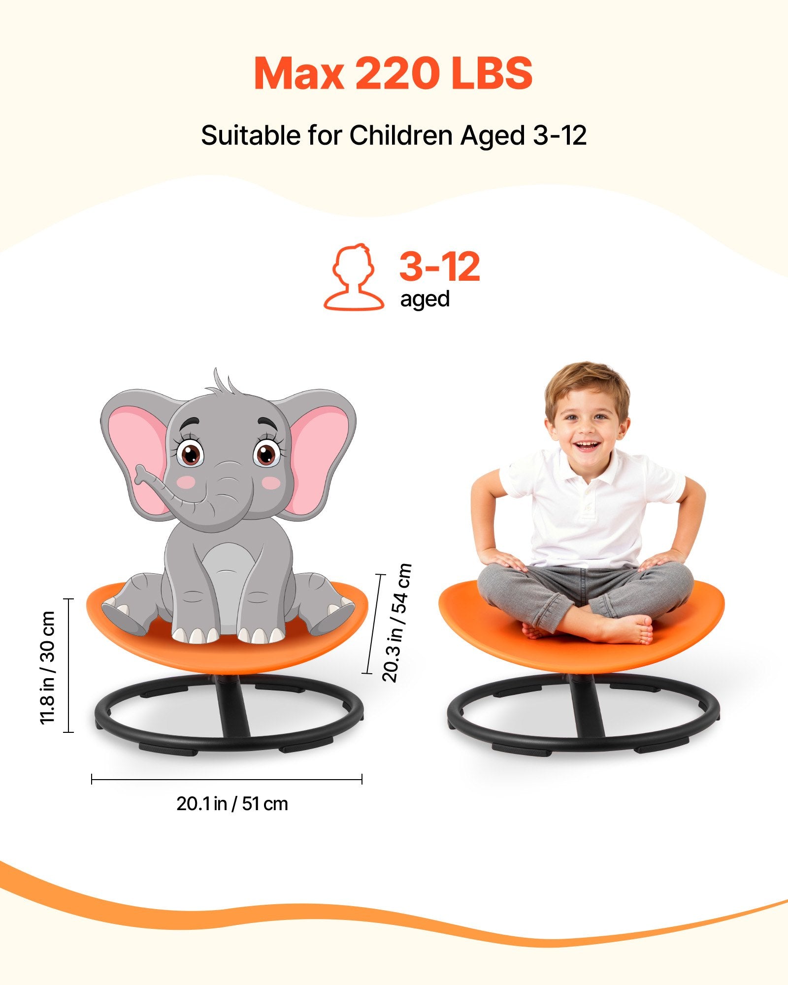 Sensory Spinning Chair for Kids | Core Balance Seat