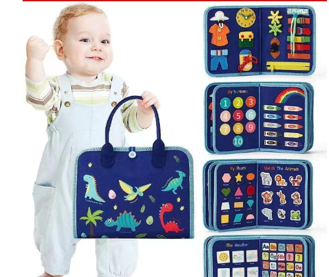 Montessori Sensory Busy Board for Toddlers | Fine Motor Skills Toy for Autism & ADHD