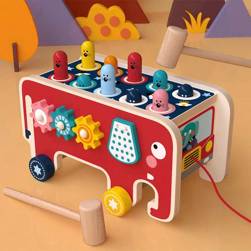 Montessori Wooden Pounding Toy for Toddlers