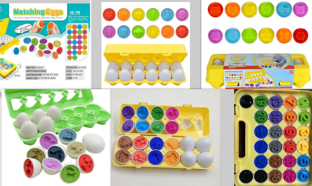 Montessori Matching Eggs Toy for Toddlers