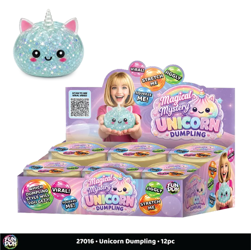 Fun Doh unicorn mystery dumpling squishy toy for kids – view 5