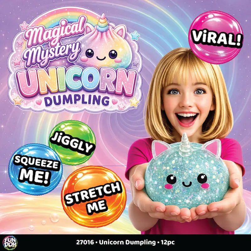 Fun Doh unicorn mystery dumpling squishy toy for kids – view 6
