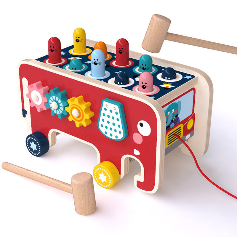 Montessori Wooden Pounding Toy for Toddlers