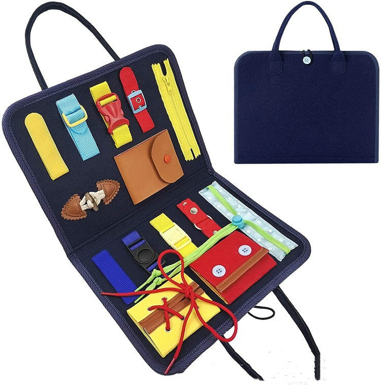 Montessori Sensory Busy Board for Toddlers | Fine Motor Skills Toy for Autism & ADHD