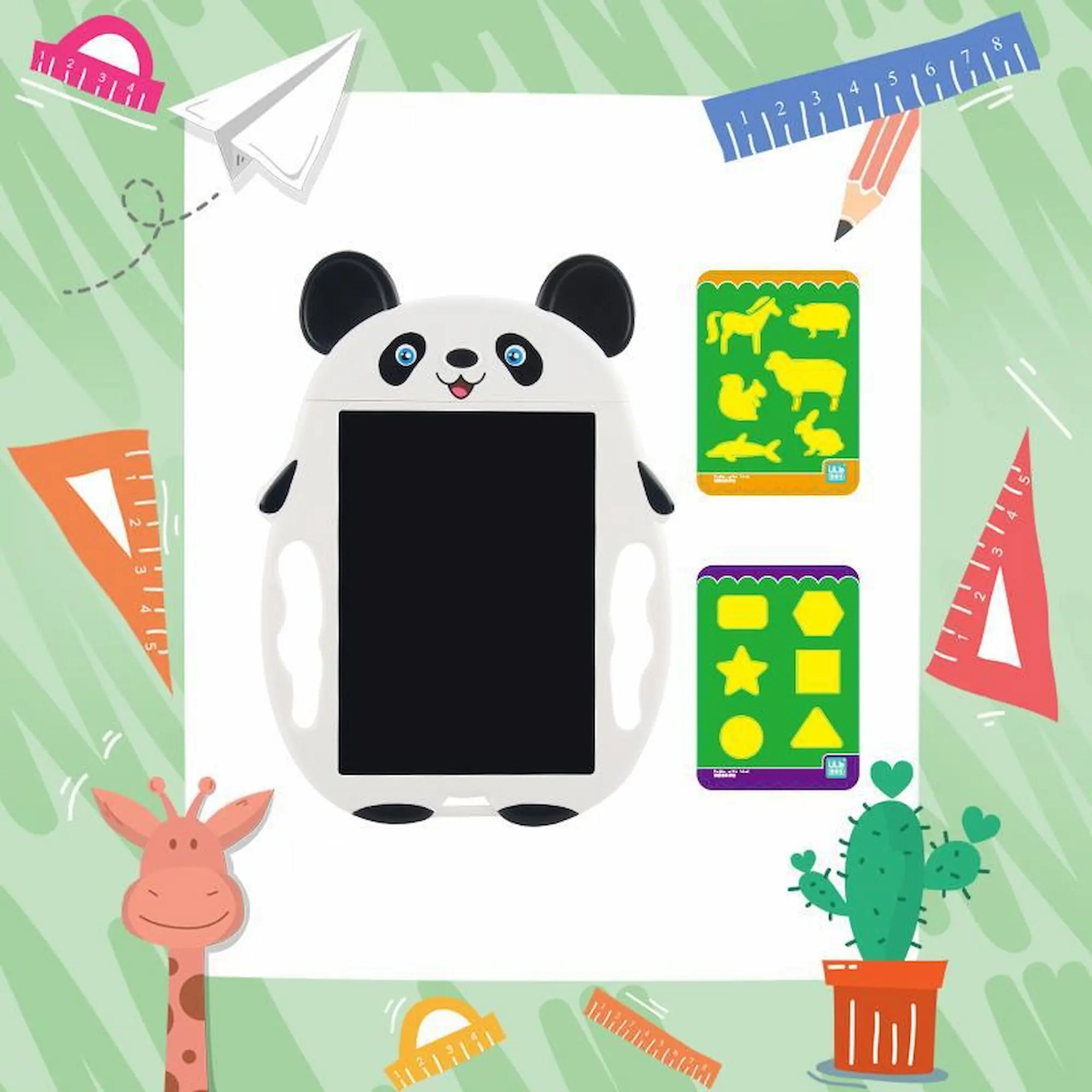 Children's educational device with panda