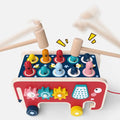 Colorful wooden with hammer  toy 