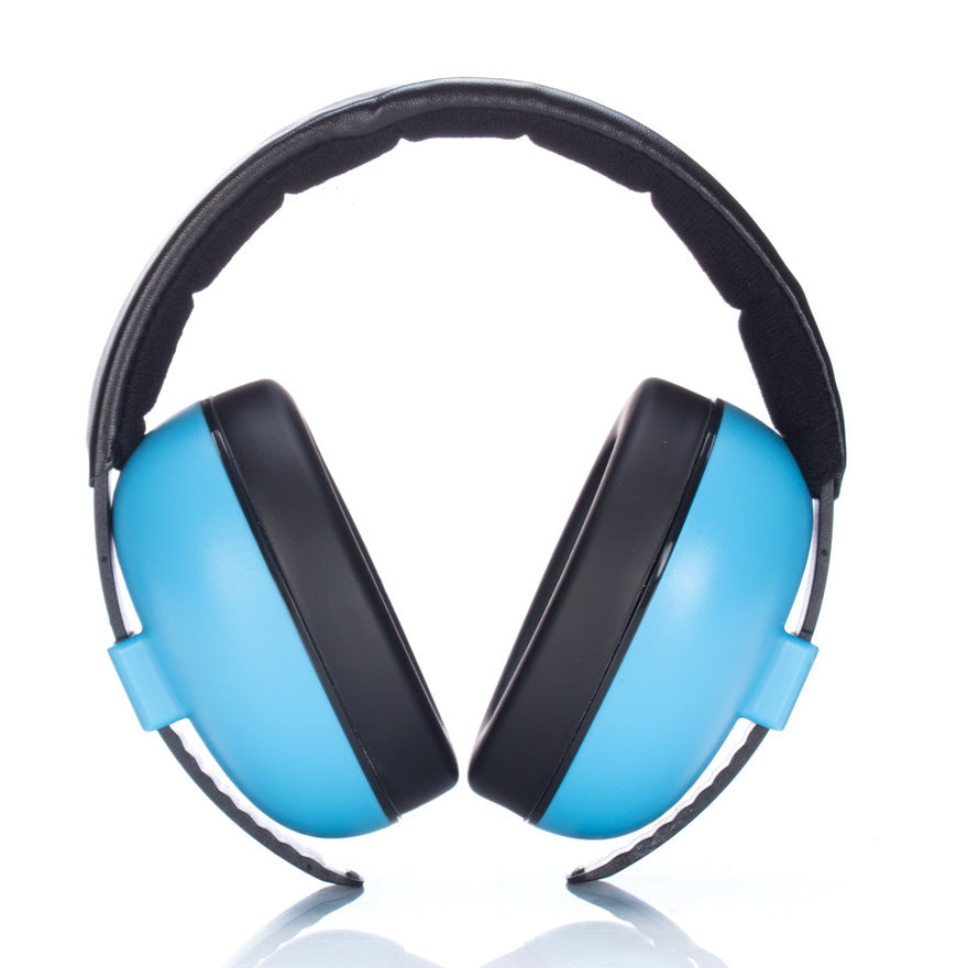 Baby noise-cancelling earmuffs with adjustable headband and cushioned ear pads