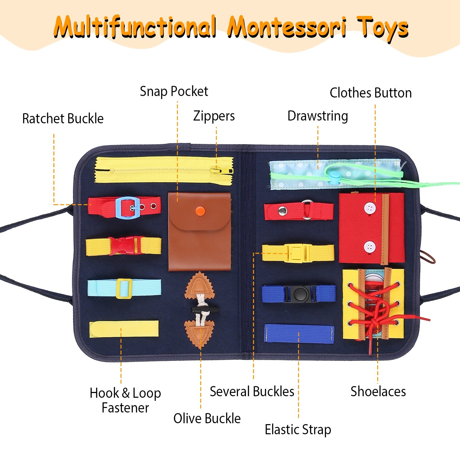 Sensory Busy Book for Kids
