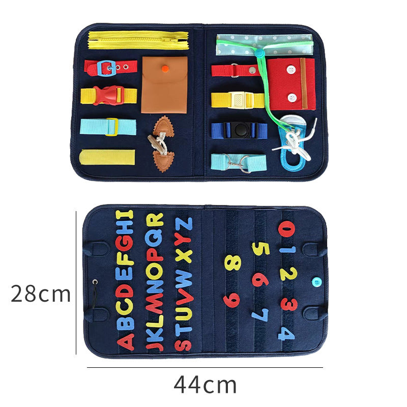 Montessori Sensory Busy Board for Toddlers | Fine Motor Skills Toy for Autism & ADHD