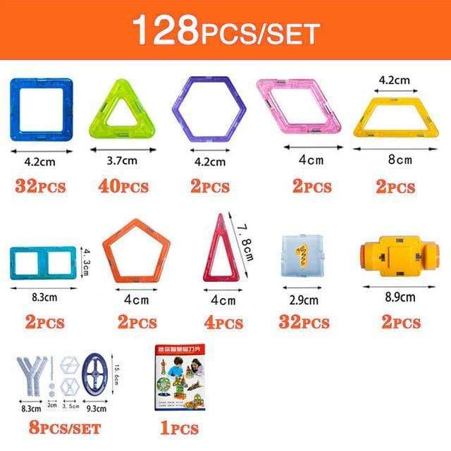 STEM Magnetic Tiles Set for Kids