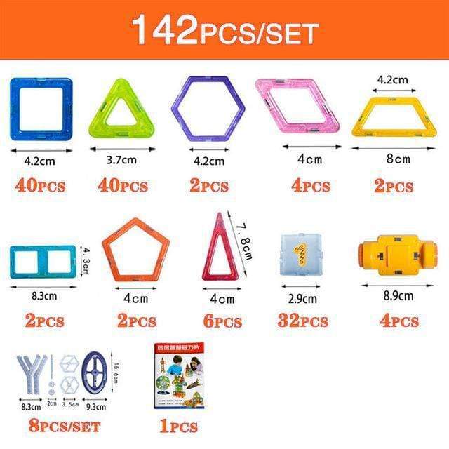 STEM Magnetic Tiles Set for Kids
