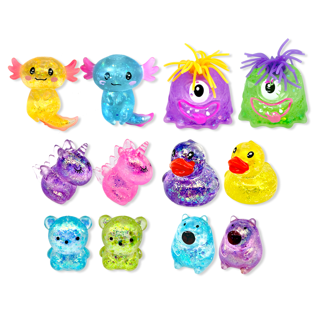 Fun Doh squishy gummy fidget toy for kids, assorted characters