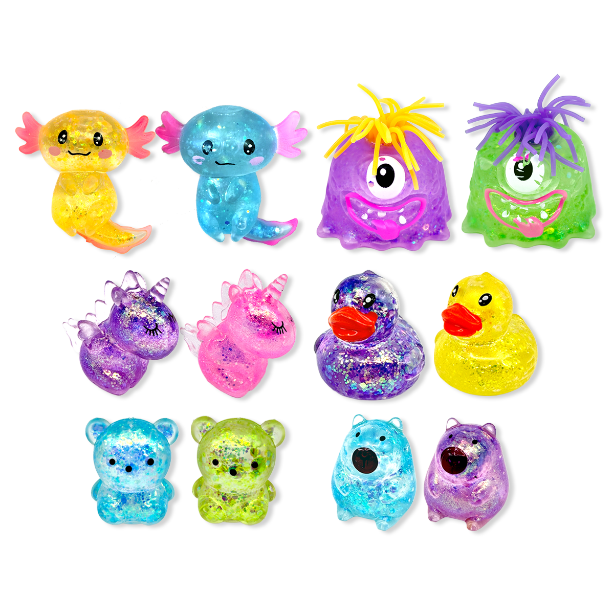 Fun Doh squishy gummy fidget toy for kids, assorted characters
