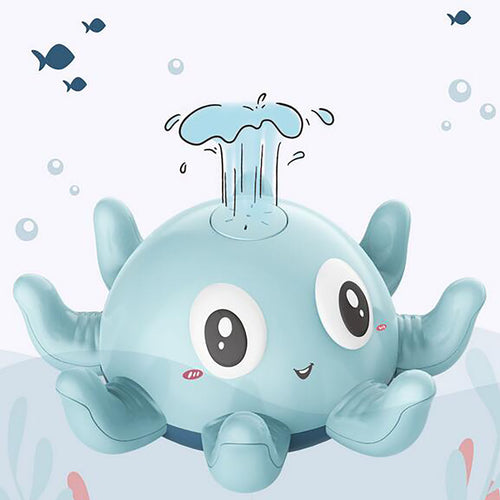 Calming sensory bath toy with automatic water spray designed for sensory play, stress-free bath time, and relaxing bedtime routines for kids
