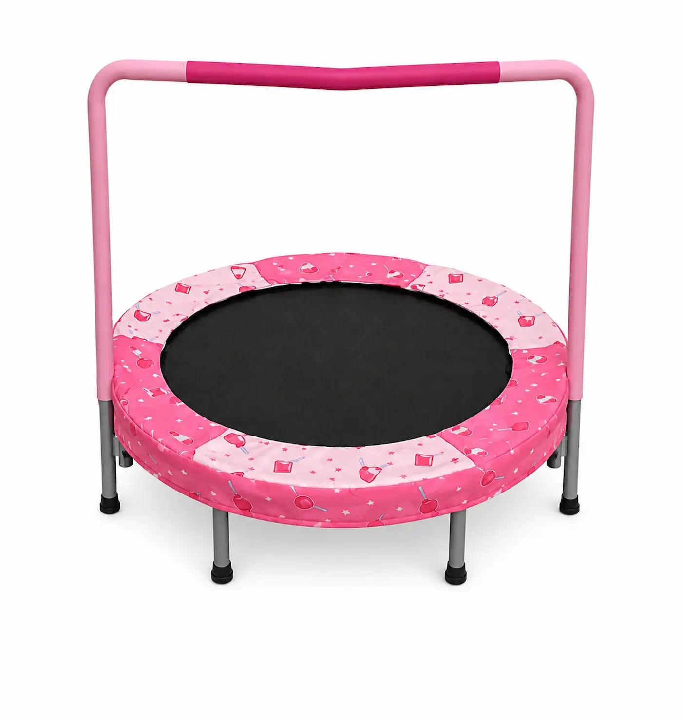 36” Kids Trampoline with Handle | Foldable Indoor Outdoor Mini Trampoline