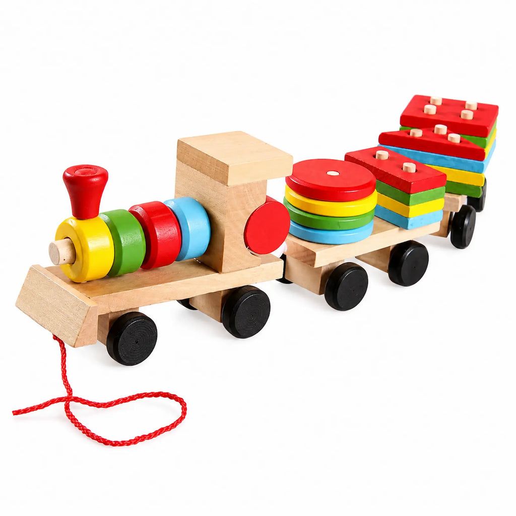Wooden Train Sorting Toy for Kids | Color & Shape Learning Toy
